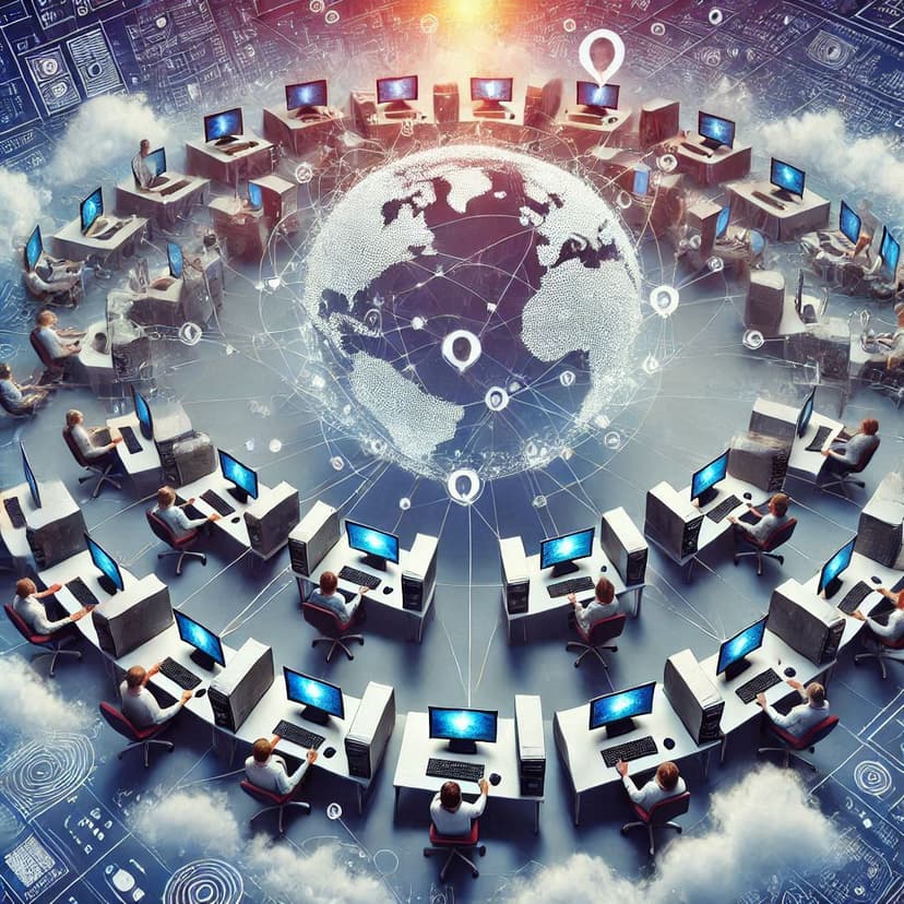 Blockchain Technology Illustration
